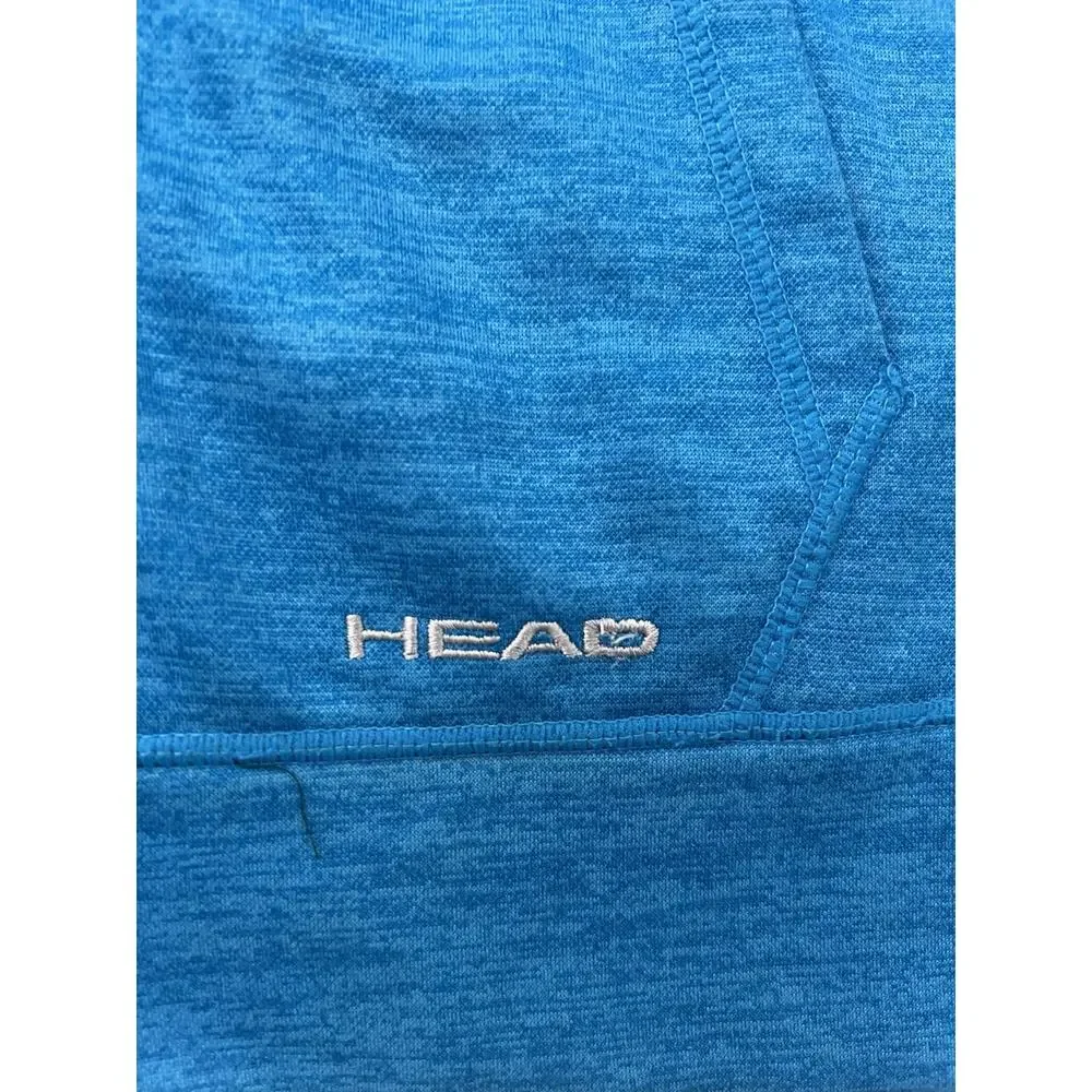 HEAD Hoodie Youth Large 14-16 Blue Full Zip Athletic Lightweight Jacket